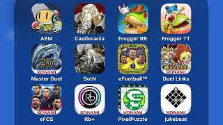 Amazing Bomberman,Castlevania: Grimoire Of Souls,Yu-Gi-Oh! Master Duel,Efootball 2024,Reflec Beat +