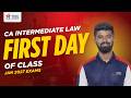 Law First Day of Class | CA Intermediate | Preliminary | CS Rajesh | Yeshas Academy