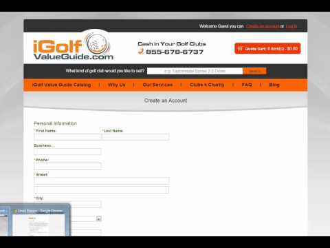 iGolf Value Guide - Benefits to Creating a Free Account