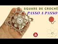 Square de Crochê Com Pérolas!