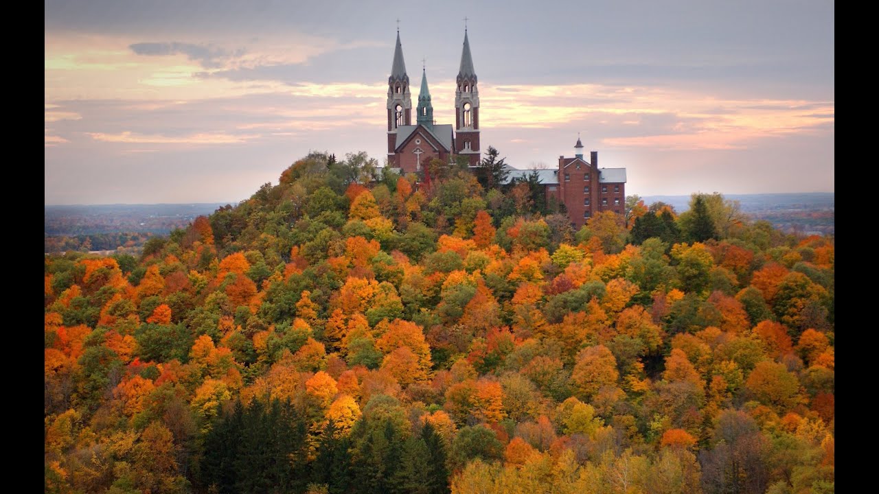 Spring 2016 Grounds Tour of Holy Hill National Shrine of Mary, Hubertus, Wisconsin - YouTube