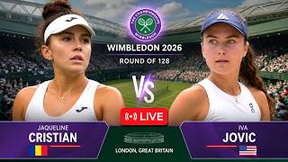 Wimbledon Live: Iva Jovic vs Jaqueline Cristian - WTA Grand Slam 2026 Women Singles Tennis R-128 screenshot 3