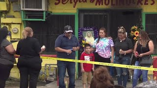 Crowd gathers for vigil to remember West Side restaurant owner killed in fire