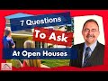Open House Tips - Questions to ask the Listing Agent at open houses - Home Buying Tips