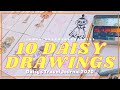 10 DAISY DRAWINGS - Daisy's Travel Journal 2020