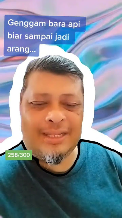 Genggam bara api biar sampai jadi arang