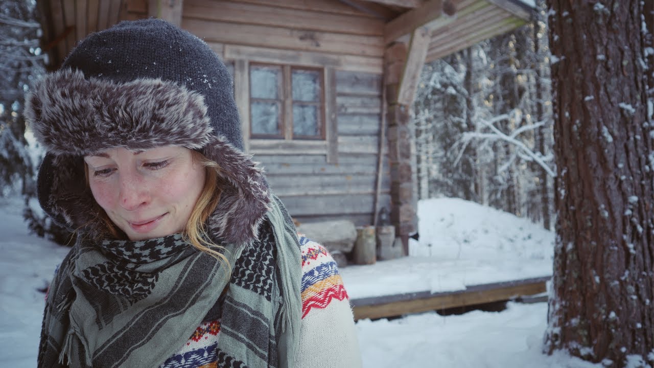 Perfect Solitude Off Grid - Winter | CABIN LIFE - YouTube