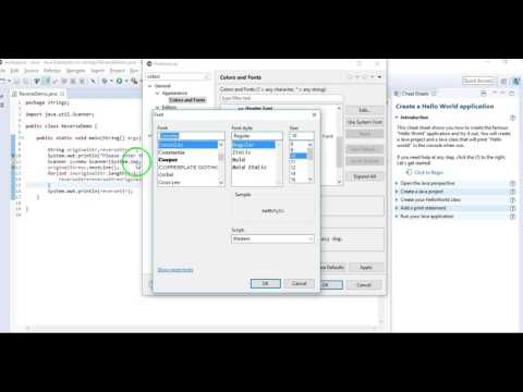 How to increase font size in eclipse?