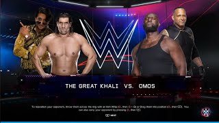 The Great Khali vs Omos. WWE 2K23