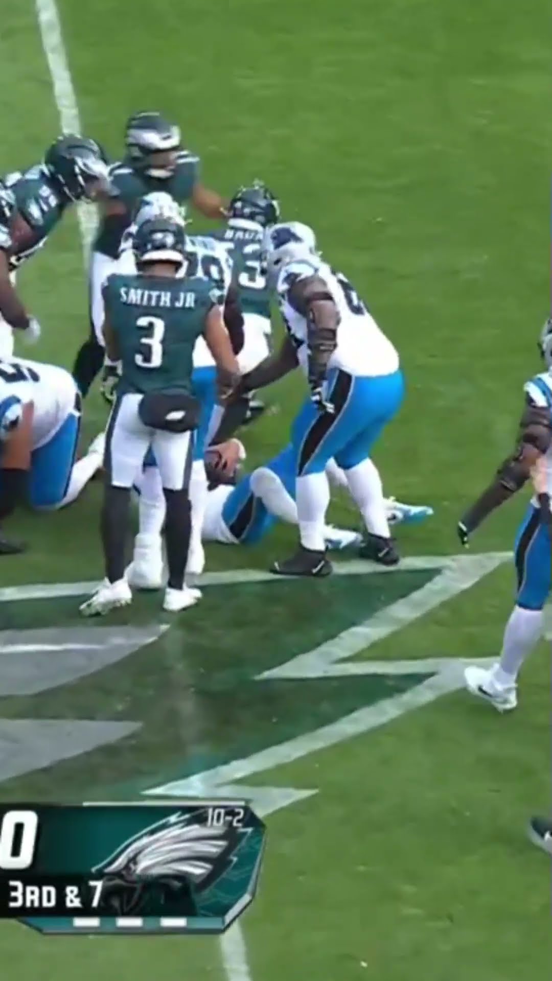 Sack Baun DESTROYS Bryce Young on 3rd Down, PAY THIS MAN ?? Eagles vs Panthers Highlights