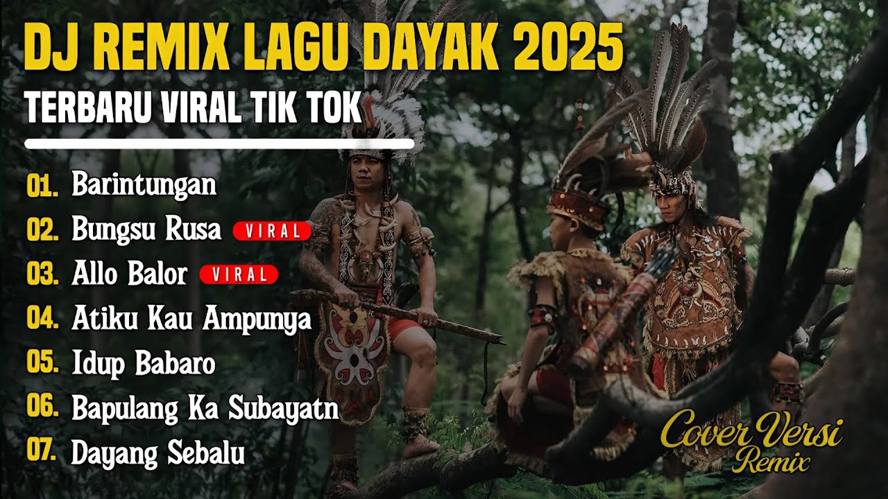 DJ LAGU DAYAK TERBARU 2025 | Viral TikTok | Cover Lagu Dayak Versi Remix | Barintungan - Vol 3