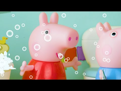 Peppa Pig Official Channel | Bubble Bath | Cartoons For Kids | Peppa Pig Toys