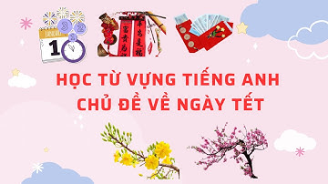 🧧 CÁC TỪ VỰNG TIẾNG ANH VỀ NGÀY TẾT – Học dễ nhớ qua hình ảnh đón năm mới rực rỡ!