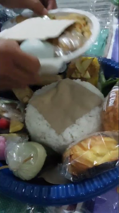 Unboxing berkat tasyakuran 7 bulanan (mitoni)