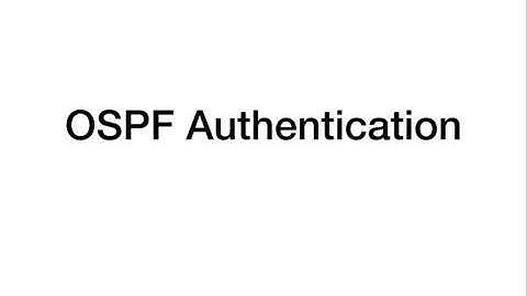 OSPF Authentication