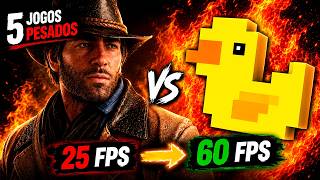 GERAÇÃO DE QUADROS contra JOGOS DE PC NO CELULAR! | GTA 5 100FPS NO ANDROID!