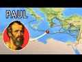 The Entire Life Of The Apostle Paul On A Map The Entire Life Of The Apostle Paul On A Map