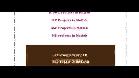 PROJECTS IN IMAGE PROCESSING IN OXFORD