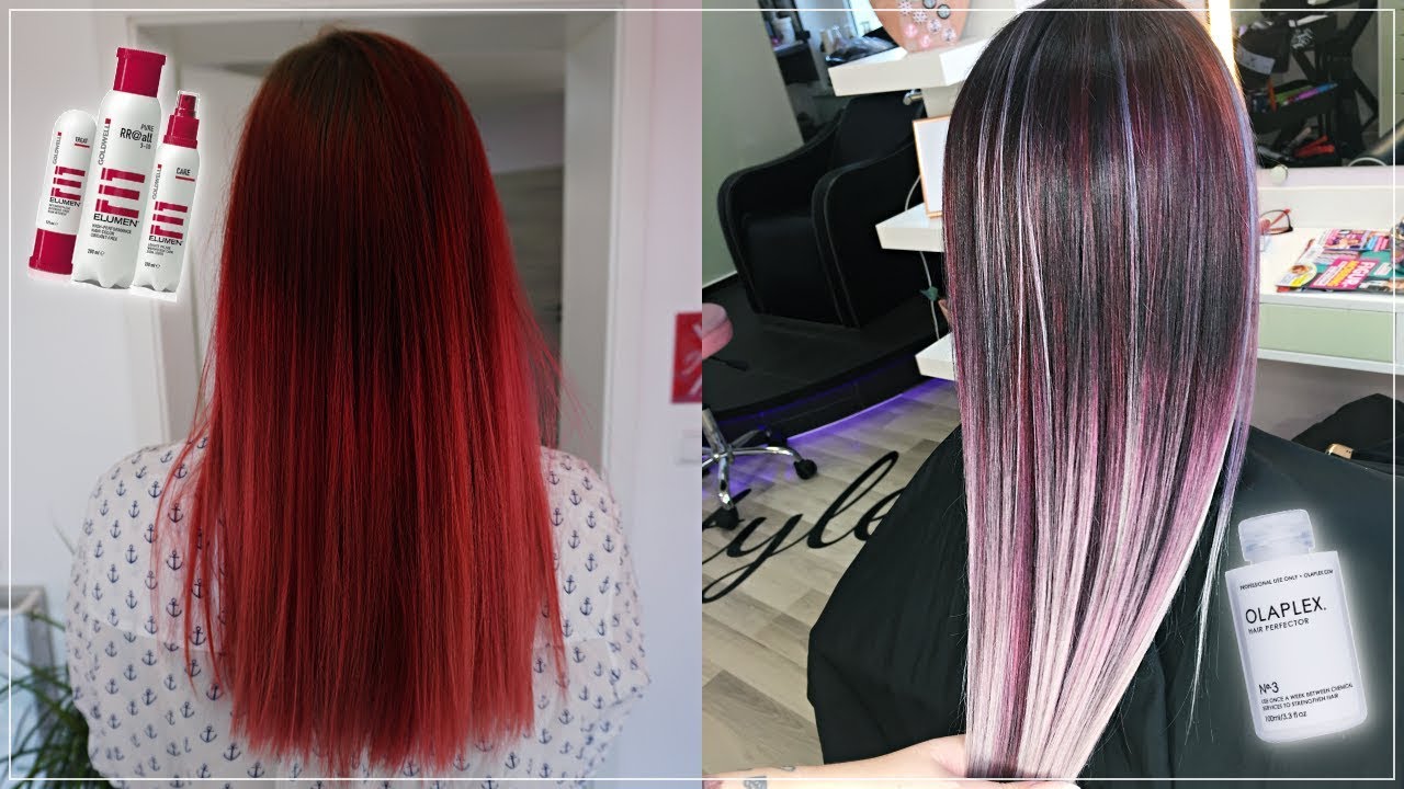 Braunem haar pink auf elumen 24 Karat