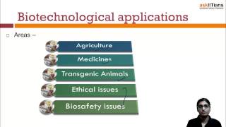 Biotechnological Applications Biology Class 12 Aipmt Aiims Askiitians