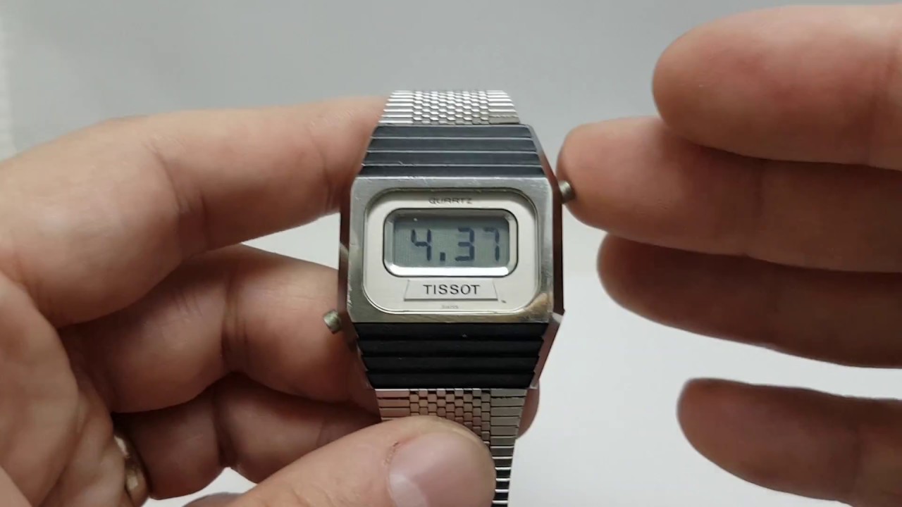 1977 Tissot early LCD vintage watch - YouTube