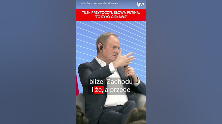 "To było ciekawe". Tusk przytoczył słowa Putina z ostatniego spotkania #shorts