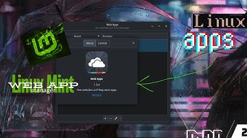 Linux App - Linux Mint Web App Manager on KDE Neon Linux OS