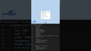 Drop Down menu using HTML,CSS,and JavaScript #shorts #coding #programming #viral #css