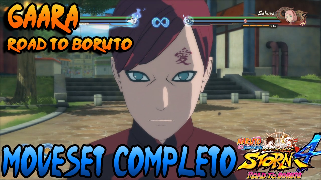 Naruto Storm 4: Gaara (Road to Boruto DLC) Moveset Completo