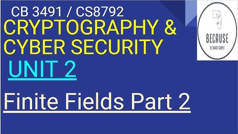 2.9 Finite Fields Part 2 in Tamil