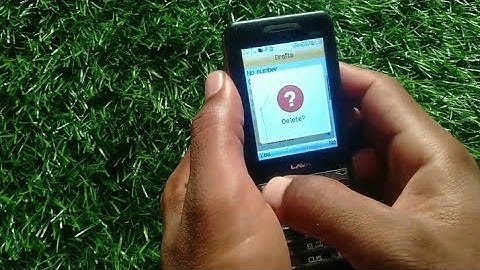 how to delete message in Lava 34 power keypad phone | message Kaise delete Kare