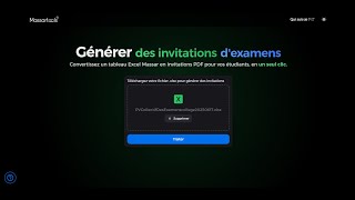 Comment générer vos Invitations d'Examen en utilisant MassarTools screenshot 2