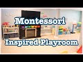 MONTESSORI INSPIRED PLAYROOM | PLAYROOM TOUR | TOY STORAGE IDEAS