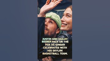 #justinbieber  & #HaileyBieber Pack on the PDA as Singer Celebrates with His SKYLRK Basketball Team.