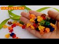 How to make Mini Ribbon Flowers | Small flower Making | Handicrafts World