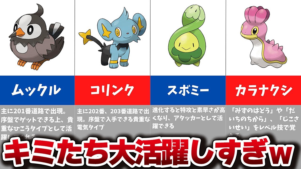 ダイパリメイク ストーリー攻略でおすすめのポケモン8選 Youtube