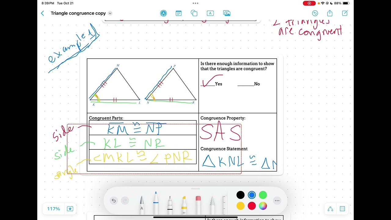 Lesson #7 Use Triangle Congruence Properties