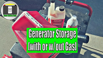 Generator Storage [With or Without Gas?]
