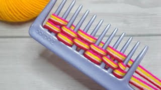 Amazing 4 Beautiful Woolen Yarn flower making ideas with Hair Comb | Easy Sewing Hack