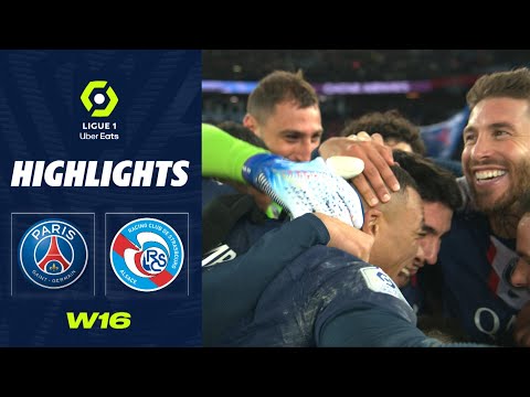 PARIS SAINT-GERMAIN - RC STRASBOURG ALSACE (2 - 1) - Highlights - (PSG - RCSA) / 2022-2023