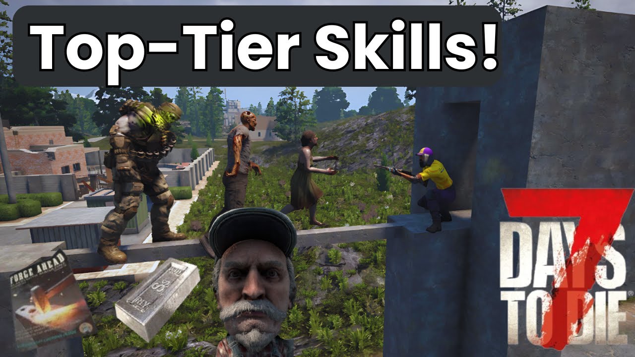 10 отличных навыков для средней и поздней стадии игры в 7 Days To Die: добывайте больше ресурсов,...