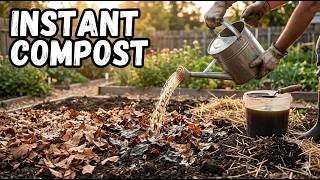 Pour THIS Over Dry Leaves and Watch Them Turn Into Compost in DAYS!