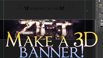 How to make a 3D YouTube banner in Photoshop | Part 2!