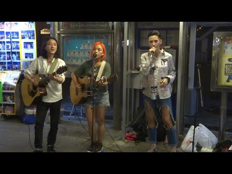 曾曾 × Candy Ng × 海鷗組合《海闊天空》@ 尖沙咀Busking (15/5/2018)