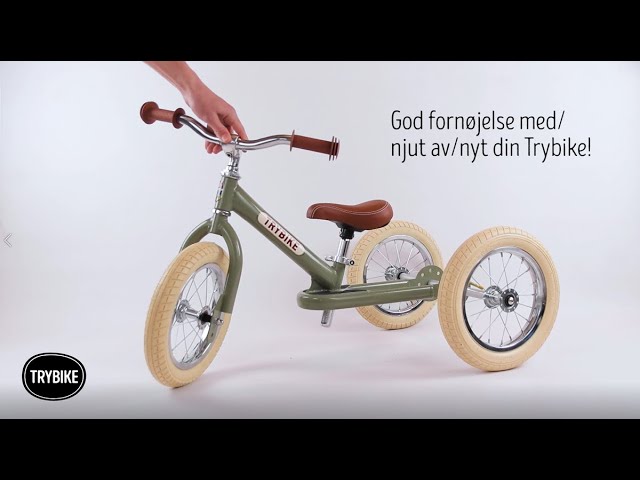 Tricycle/draisienne 2-en-1 - Vintage vert