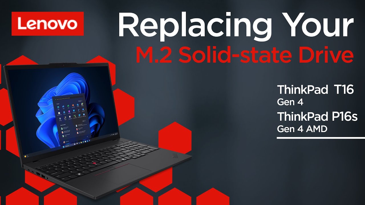 Замена твердотельного накопителя M.2 | ThinkPad T16 Gen 4 и P16s Gen 4 AMD | Самообслуживание кли...