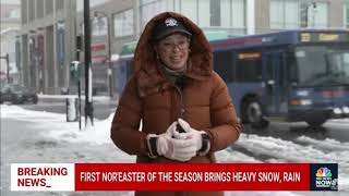 California braces for flooding while snow halts East Coast travel