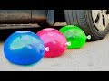 Crushing Crunchy & Soft Things by Car! - Experiment: Car Vs Balloons