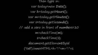 How to add a clock to your website.