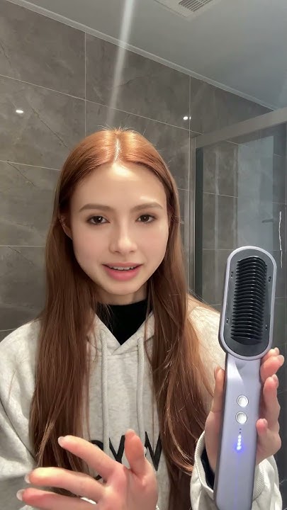  Travel-Friendly Sleek Hair: Straightening Brush You’ll Love!#hairtok # ...